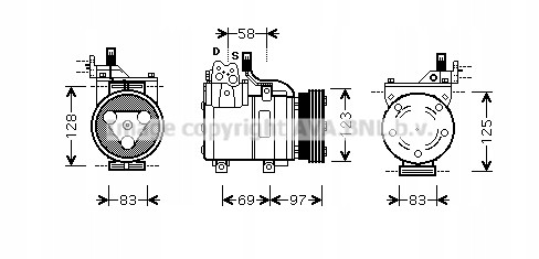 AVA Quality cooling HYAK093 Компресори кондиціонера ava quality cooling hyak093