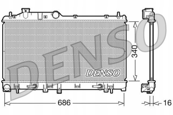 Denso DRM36008 Охолоджувач води - denso drm36008