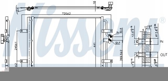 Nissens 940584 Nissens 940584 конденсатор, кондиціонер