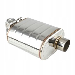 JRspec MUFFLER-76-R-BT Активний глушник JRspec з дросельною заслінкою підтиск. та насосом vacum на пульт 76мм P