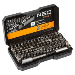 06 104 NEO TOOLS Набір біт 1 4 з адаптерами та тримачем 99 предметів