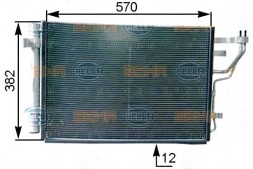 Behr Hella Service 8FC 351 303-211/BRH Behr hella конденсатор охолодження кондиціонера 976062 + помічник водія #28