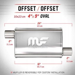 Magnaflow Глушник MagnaFlow 4x9 2"/2" 51мм / 51мм 11264