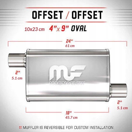Magnaflow Глушник MagnaFlow 4x9 2"/2" 51мм / 51мм 11264