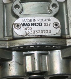 Wabco 4630320230 Клапан підйому платформи осі рампи wabco daf