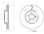 Febi bilstein 175168 Гальмівний диск передній 175168 febi bilstein