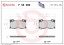 P56089 BREMBO Комплект гальмівних колодок з 4 шт дисків