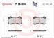 P56089 BREMBO Комплект гальмівних колодок з 4 шт дисків