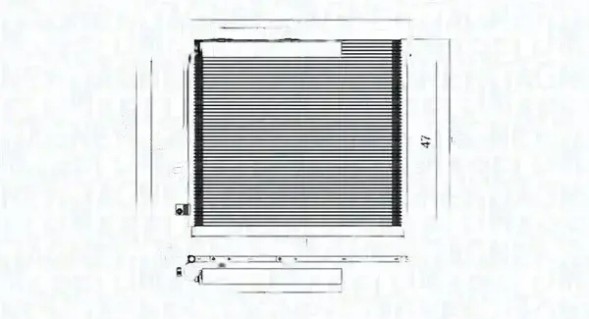 MAGNETI MARELLI 350203947000 Конденсатор радіатора кондиціонування повітря 350203947000