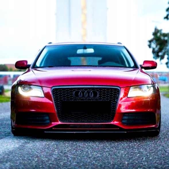 Китай AUDI A4 B8 ATRAPA CHŁODNICY GRILL PRZEDNI PLASTER MIODU 8-12 CZARNY POŁYSK Решітка радіатора Audi A4 B8 чорний глянець стільники 2008-2012