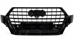 112&tech GRILL PRZEDNI PRZÓD AUDI Q7 4M0 15-19 BLACK CZARNY SQ7 LOOK PDC KAMERA 360 NOWY POŁYSK РЕШІТКА РАДІАТОРА ПЕРЕДНЯ AUDI Q7 4M SQ7 15-19 PDC КАМЕРА ЧОРНА