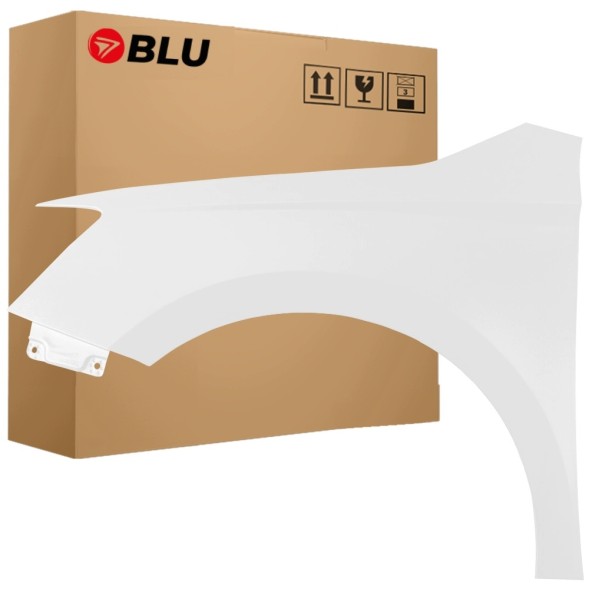 258877245 BLU Крило SKODA FABIA 3 III NJ LF9E ліве біле 14-22 CandyWeiss
