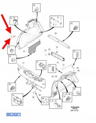 Volvo OE ЛІВА БОКОВА ПАНЕЛЬ БАГАЖНИКА VOLVO XC60 2018- OEM/OE 32460203