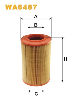 WA6487 WIX FILTERS Фільтр повітряний