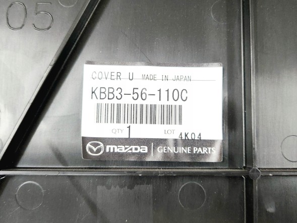Mazda OE KBB356110C КРИШКА ПІД ДВИГУН ДВИГУНА БАМПЕРА MAZDA CX-90 НОВА OE