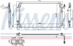 Nissens 940672 Конденсатор, кондиціонер nissens 940672