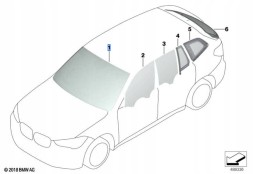 BMW OE Б/у лобове скло BMW X3 G01 51315A30BA6