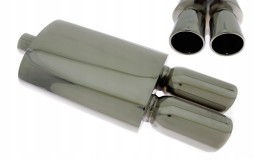 Turboworks TW-TL-017 Глушник end sport 2x90mm в зборі 2.5'' 63mm turboworks
