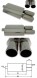 Turboworks TW-TL-017 Глушник end sport 2x90mm в зборі 2.5'' 63mm turboworks