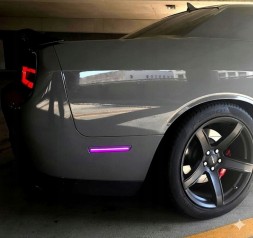 CHINA JGD-CHALL15-FRSMRGB Світлодіодні контурні лампи – фронт і задня частина – rgb + пульт dodge challenger 2015-2023