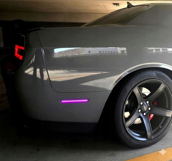 CHINA JGD-CHALL15-FRSMRGB Світлодіодні контурні лампи – фронт і задня частина – rgb + пульт dodge challenger 2015-2023
