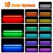 CHINA JGD-CHALL15-FRSMRGB Світлодіодні контурні лампи – фронт і задня частина – rgb + пульт dodge challenger 2015-2023