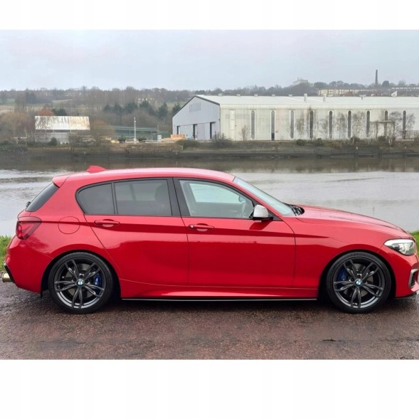 Китай Dokładki boczne BMW F20 F21 Накладки на пороги BMW 1 F20 F21 Чорний Глянець Бічні спідниці Пороги Спойлер
