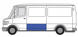 Sam 3545012 ОБШИВКА БОРТИКА ПОРІГ LE MERCEDES Т1 КАЧКА 207-410