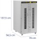 Китай WEW-SC-HP-1025649 Промислова сушарка Royal Catering 24 решітки 5850 Вт 40-90°C для гастрономії