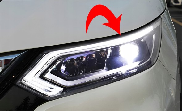 Vroomer VR-FIBMOD-QASHQAI-J11-17-FULL-LED-DRL-L Модуль Світлодіодна плата DRL лампи фари Nissan Qashqai J11 17-21 LED ліва