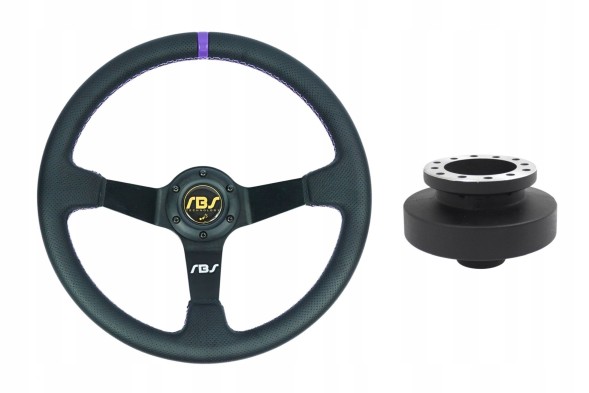 RBS Technology RBS-KZ-18+E36 Спортивне кермо RBS Technology шкіра перфорована 35/9см + наба BMW E36