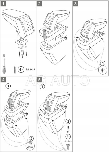 Rati V00631 Штатний підлокітник для Kia Ceed, 2006-2012