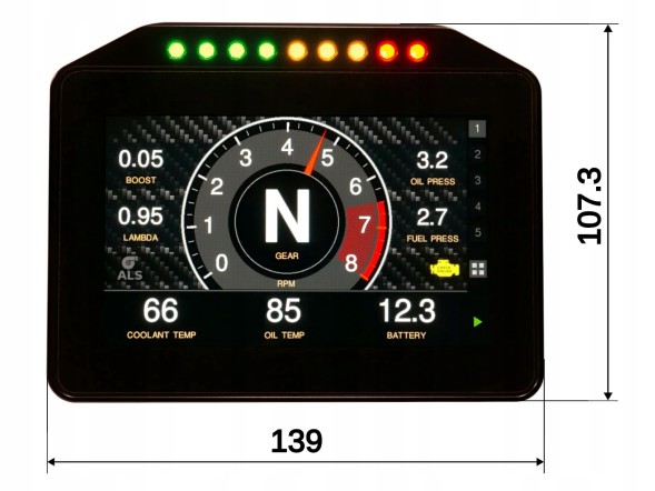 OGC RWD-00000002 Дисплей DASH 5" RWD Power CAN