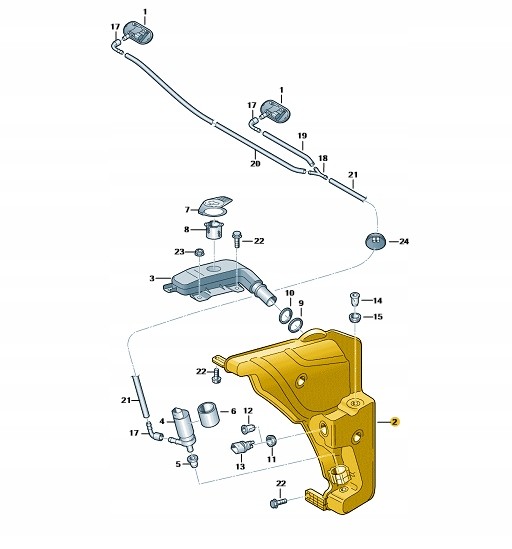 Audi OE 8R0955453D Audi oe бак рідини для омивачів