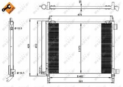 NRF 350228 Конденсатор кондиціонера nrf 350228
