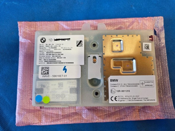 BMW OE MODUŁ TELEMATIC ATM (4) BMW G20 G26 G30 G05 G06 G12 U06 U11 5B616E7 5B576A6 NOWY ! quali21022026 ТЕЛЕМАТИЧНИЙ МОДУЛЬ ATM BOX (4) BMW G20 G26 G30 G05 G12 U06 U11 5B616E7 5B576A6