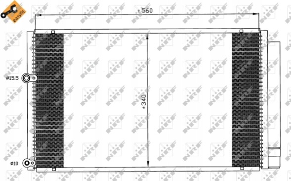 NRF 35601 Конденсатор кондиціонера nrf 35601