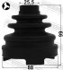 0115 ACV40T FEBEST Пильник шруса