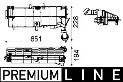 AD BRAKE VIC-123172 Розширювальний бачок охолоджувальної рідини CRT 49 для MERCEDES ATEGO, AXOR,