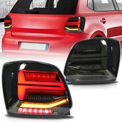 CHINA 6RD945095 Задні ліхтарі комплект vland full led neon tuning smoke для vw polo v 5 6r 2009-2017