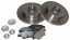GT-Parts 001939x2, 021954 Гальмівний комплект GT-Parts задній, суцільні диски та колодки