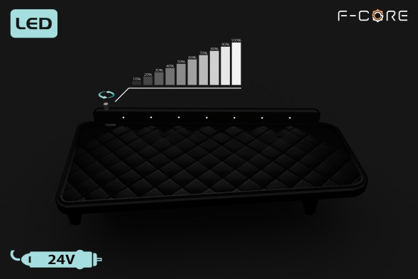 F-CORE FT39 BLACK Полка права SCANIA NEXTGEN RS 17- dyw pik led