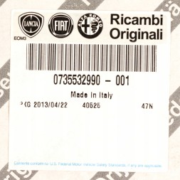 Fiat OE 735532990 БУФЕР ОБМІНУ ЦЕНТРАЛЬНА КРИШКА DUCATO JUMPER BOXER 11-14