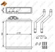 58150 NRF Радіатор обігріву салона