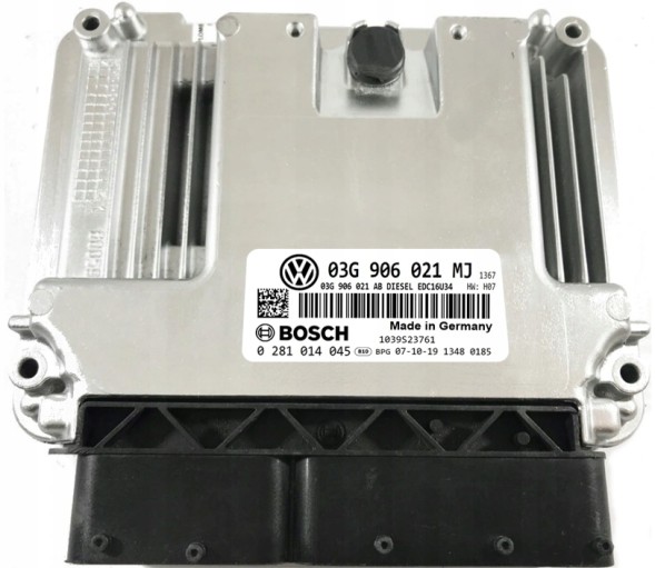 OEM Volkswagen Passat Комп'ютер двигуна 2006 1.9L 03g906021mj 0281014045, 1039s1