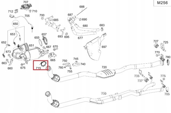 Mercedes-Benz OE A0039953302 MERCEDES БАГАТО МОДЕЛЕЙ Хомут вихлопної OE