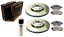 Denckermann ALL3132B Диски колодки OPEL CORSA C COMBO C TIGRA TWIN TOP FRONT VALVE 260мм х 24мм