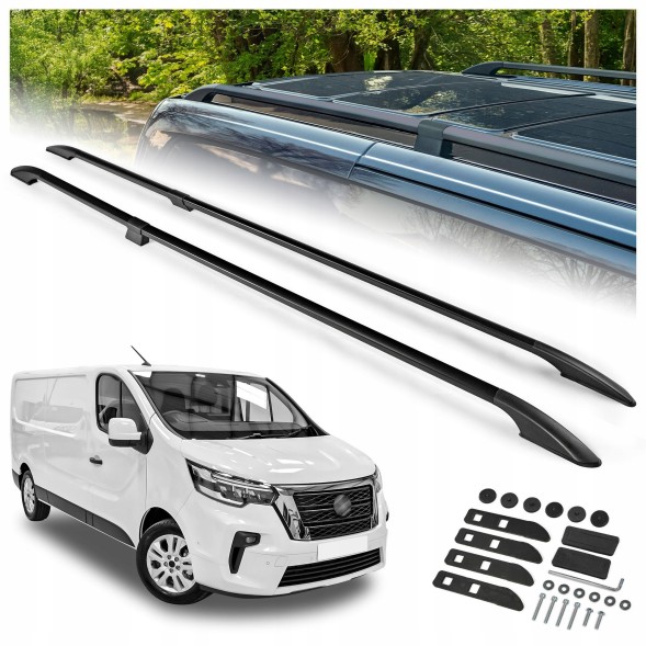 CHROMEMASTER OM-RR-D0032B-003 Багажник на дах рейлінги для NISSAN PRIMASTAR X82 2021- SHORT | КОРОТКИЙ