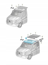 Volkswagen OE 2E0817104 дах ASO VW