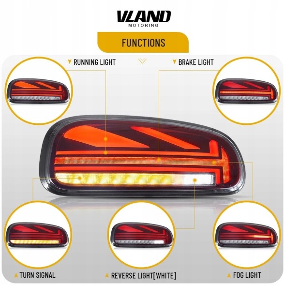 VLAND LDMC29 mhm Комплект задніх ліхтарів Vland Led Bar Neon LED Tuning Mini Clubman f54 2014-2019
